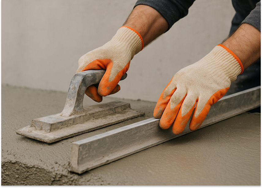 Отделка бетонной поверхности